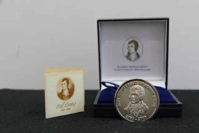 Limited Edition Robert Burns 250 Anniversary Medallion