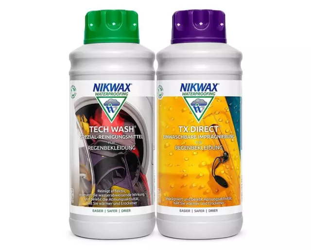 NIKWAX Tech Laver Et Tx Direct Lavez - En Chaque 1 Litre (2 X 1000ml)