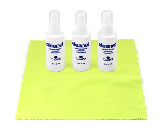 3 x Spray ANTIAPPANNANTE per occhiali Vista 50ml + microfibra OMAGGIO detergente