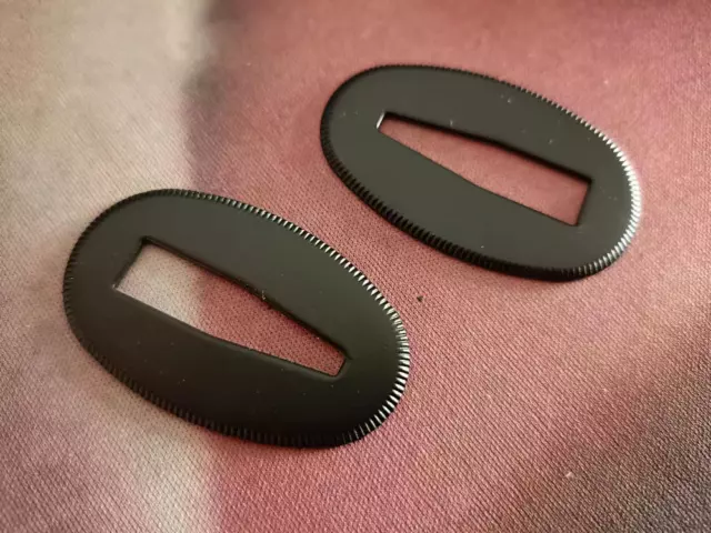 A Pair Black Brass Seppa Sword Spacer Washer for Japanese Samurai Sword Maintain
