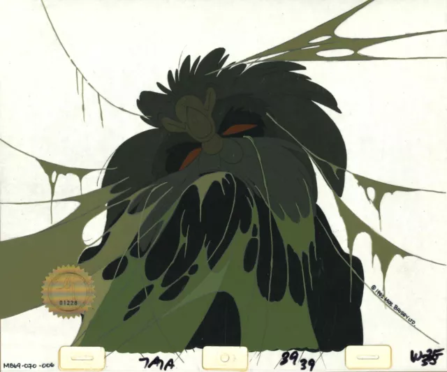 Don Bluth Secret of NIMH Great Owl 1982 Cartoon Production Animation Cel 070-6
