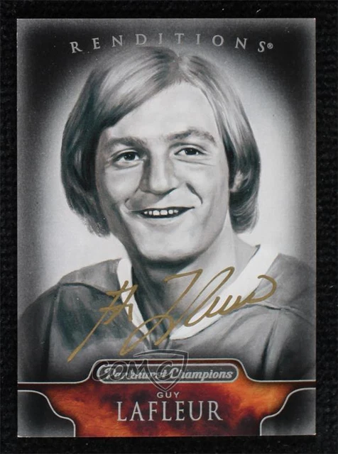 2011-12 Upper Deck Parkhurst Champions Renditions Guy Lafleur #153 Auto HOF