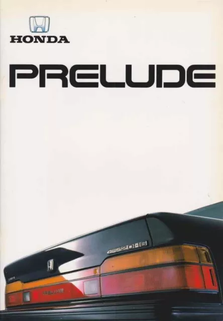 Catalogue Brochure Honda Prelude 12/1987 Belgique en français