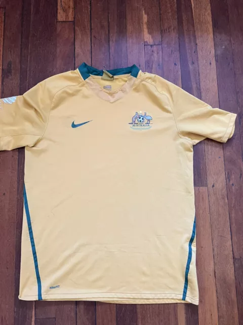 Australia Socceroos 2008 Home Jersey Nike Mens Large Great Condition