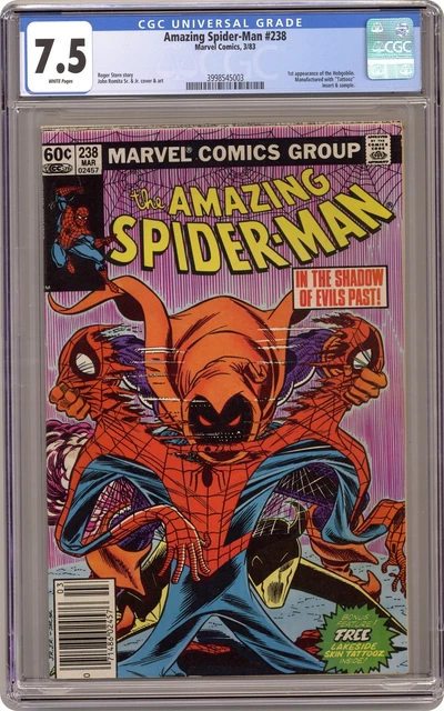 Amazing Spider-Man #238A Tattooz Included CGC 7.5 1983 3998545003 1st Hobgoblin