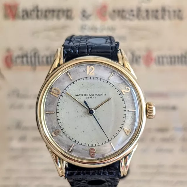 VACHERON & CONSTANTIN Geneve Wristwatch 18K GOLD Ref 4466 477/1 Bumper Automatic 2