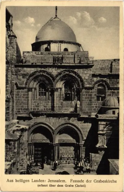 CPA AK JERUSALEM Fassade der Grabeskirche ISRAEL (751576)