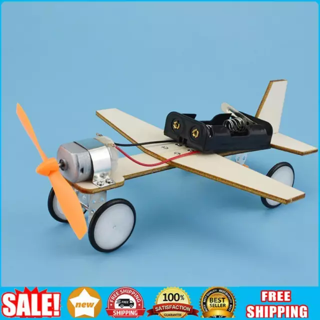 Aviones de madera experimento científico juguete tecnología juguetes hágalo usted mismo aprendizaje física juguete