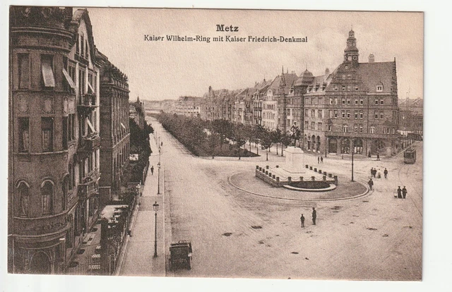 METZ - Moselle - CPA 57 - Rues - Boulevard Empereur Guillaume et Monument