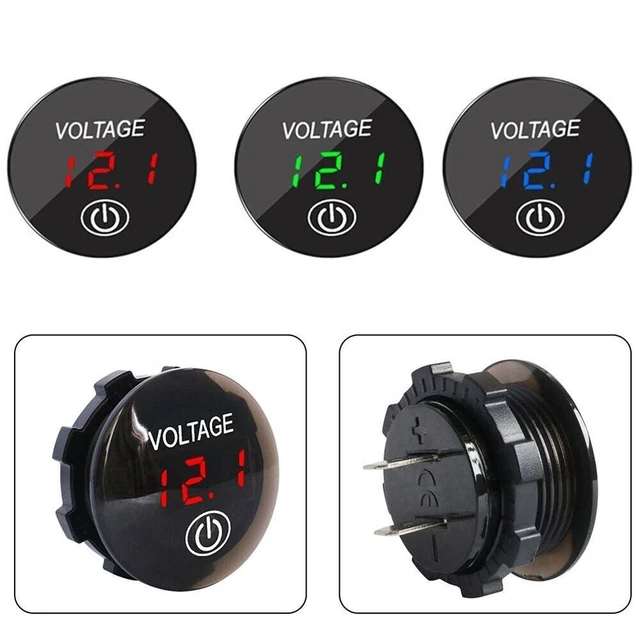 DC 12V-24V misuratore di tensione voltmetro Display digale a LED universale per camion Auto moto Auto