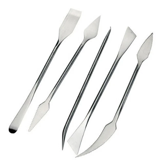 5 pezzi cera acciaio inox carver argilla scultura strumento ceramica strumento Se