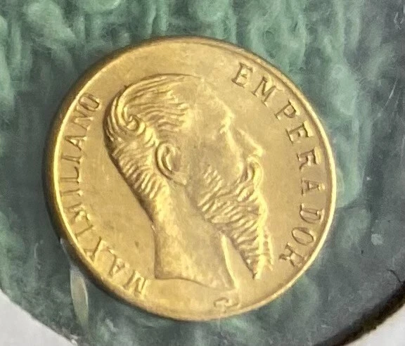 1865-B Maximilian "Rare" Mexico Gold - Nice Coin - L@@K At Pictures!!!!! 1865-B Maximilian "Rare" Mexico Gold - Nice Coin - L@@K At Pictures!!!!!