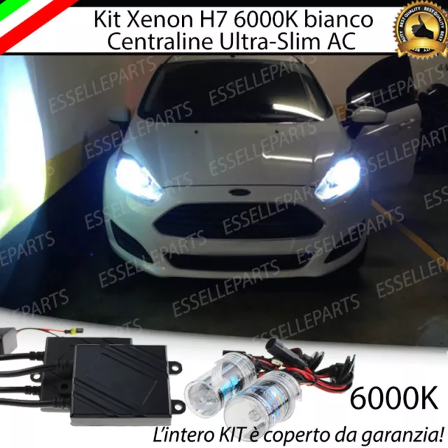 Kit Xenon Xeno H7 Ac 6000K 35W Specifico Ford Fiesta Mk6 No Error Garanzia