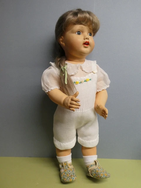 Poupée Ancienne Petitcollin – Mignon Nouveau-Né – Celluloïd – 30 Cm – Années 1930