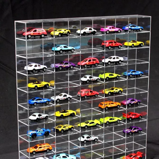 1:64 Diecast Car Acrylic Display Case Storage Rack For Hot Wheels Matchbox AU