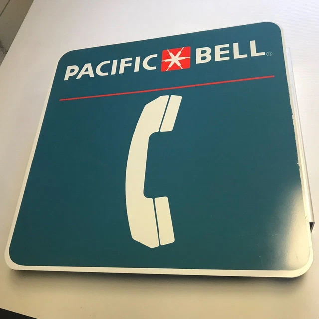PACIFIC BELL 24 X 24 Public Pay Telephone Sign. Nos 75.00 PicClick
