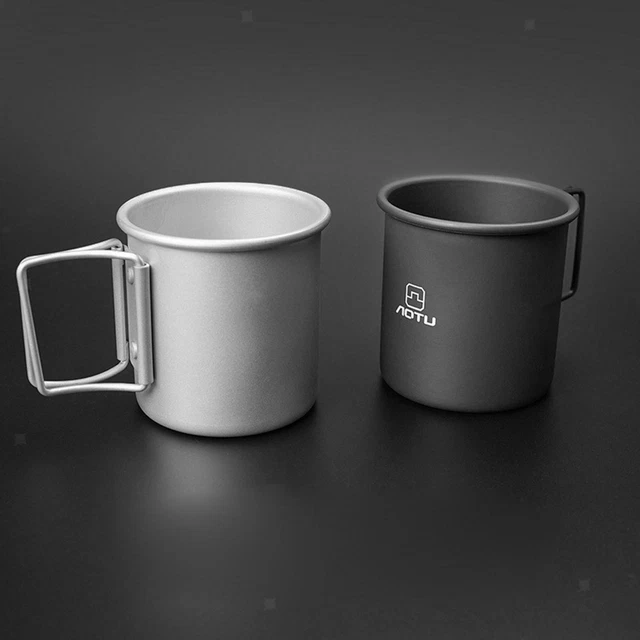 Camping Cup Coffee Mug Ultralight Foldable Handle Picnic Hiking Cooking