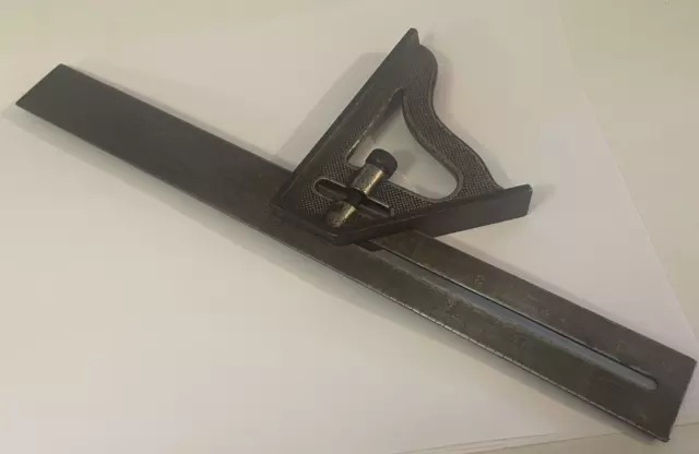 Vintage Stanley Sweetheart SW No. 21 Slotted Combination Square 12” PAT 1-23-17