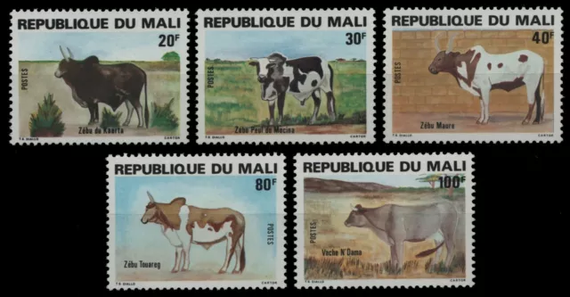 Mali 1981 - Mi-Nr. 837-841 ** - MNH - Rinder / Cattles