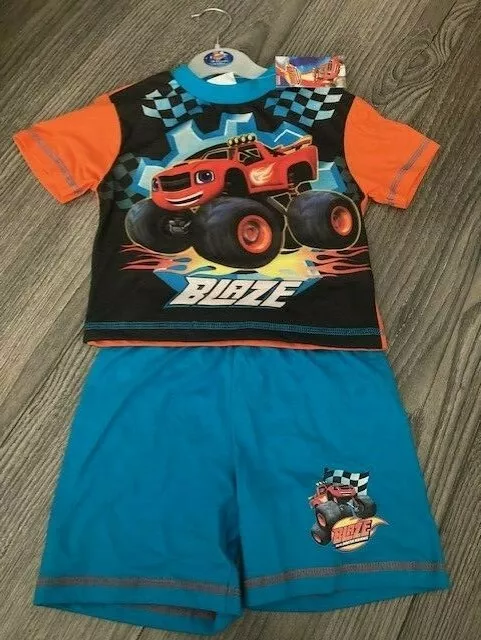 Bnwt Blaze And The Monster Machines Short Pyjamas Size 18-24 Months