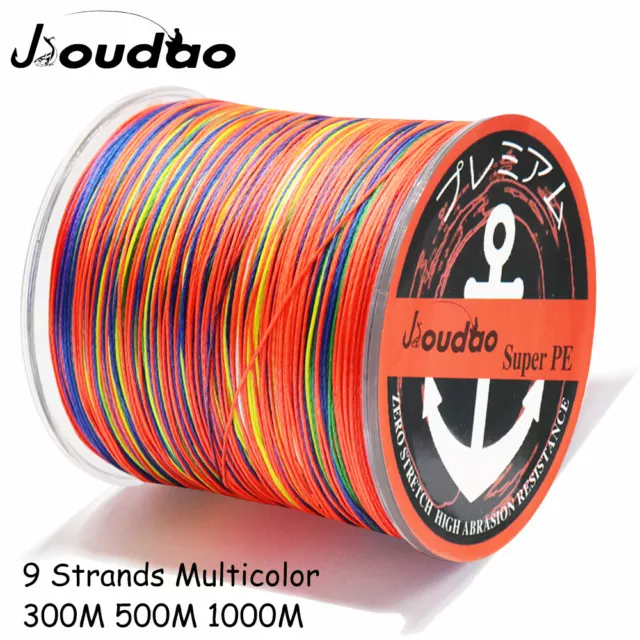 Super Strong Multifilament PE Braid Fishing Line 9 Strands 300M 500M 1000M Wire