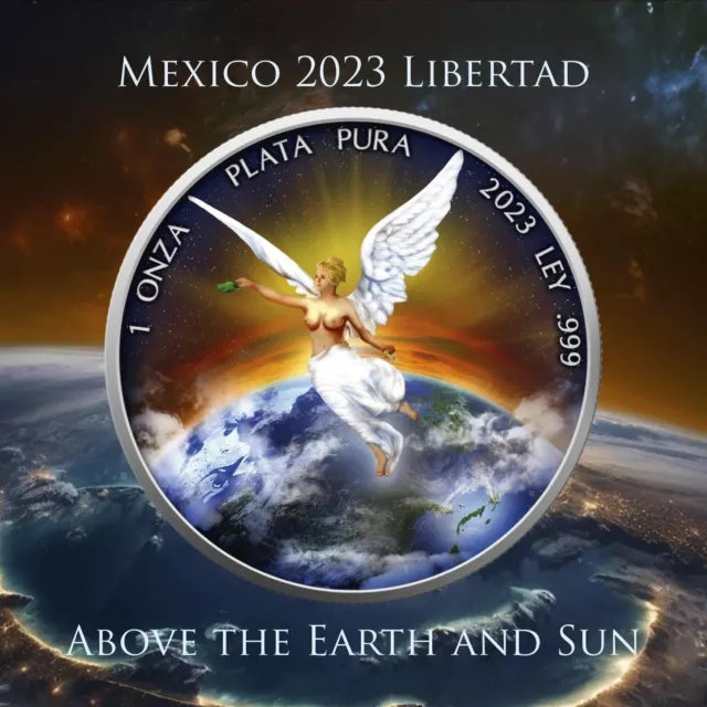 2023 Mexico Libertad Above The Earth & Sun Edition 1 oz Silver Coin