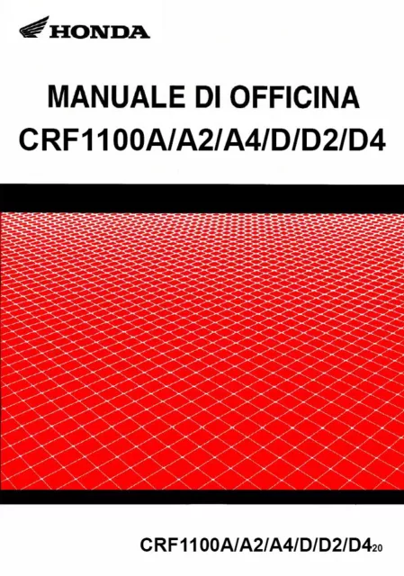 Manuale Officina Honda CRF 1100 Africa Twin 2020 2023 [ITA] Tutte le versioni