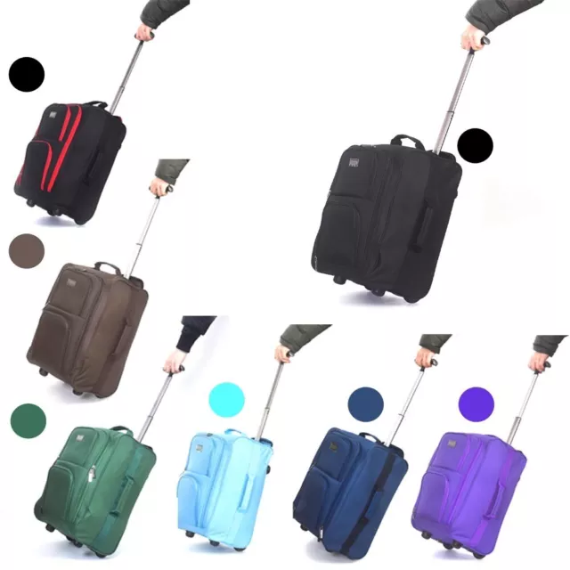 45 cm Cabin Carry On Hand Luggage Suitcase Approved Trolley Case Bag New