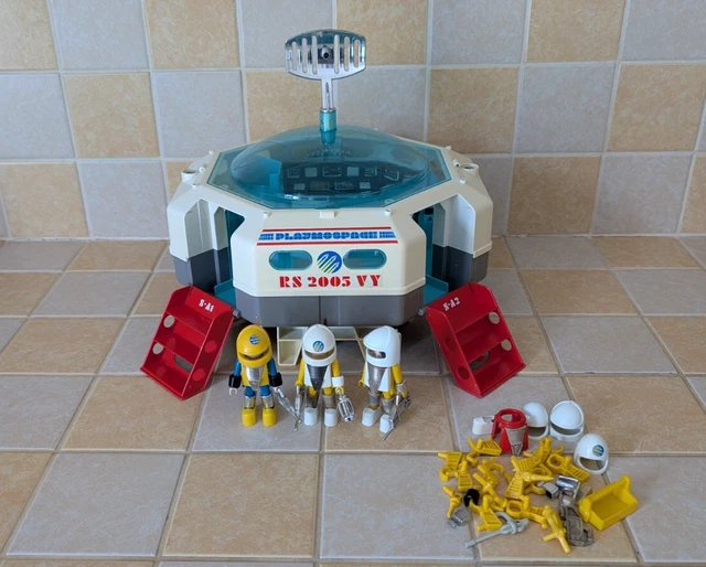 Playmobil Vintage Espace Playmospace - Set Base 3536 Des Années 80 - Occasion