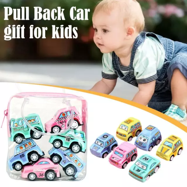 6pcs Classic Boy Girl Truck Vehicle Kids Toys Mini Small Pull Back Car Toy Gift.