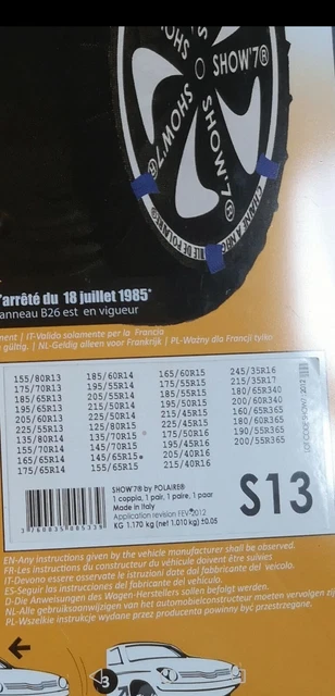 POLAIRE CHAUSSETTES neige SHOW' S13 EUR 20,00 PicClick FR