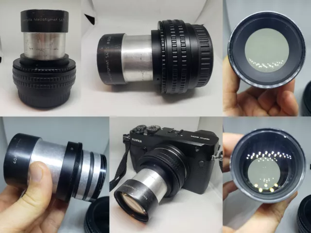 Meopta Meostigmat 70mm f1.4 Projection lens + GFX adapter for Fuji 50R Fujifilm,
