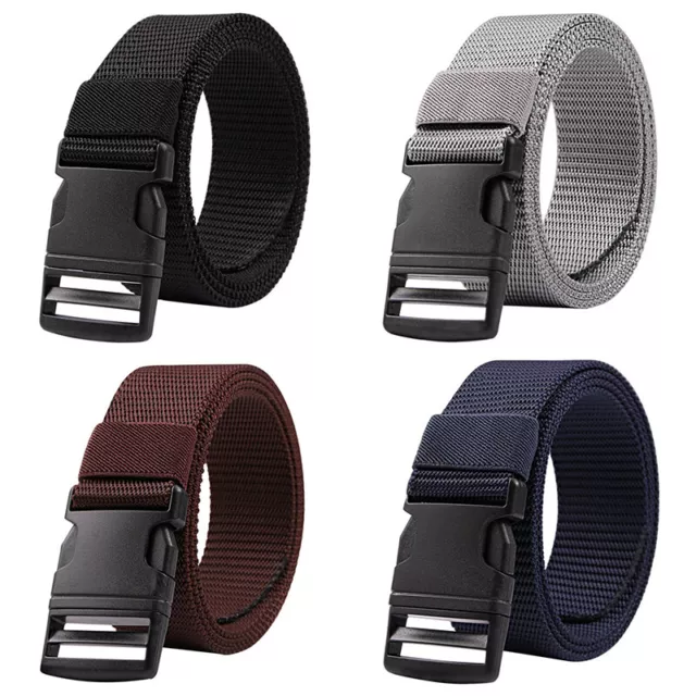 Belt Men Work Webbing Release Nylon Tactical Quick Military Waist Buckle Army