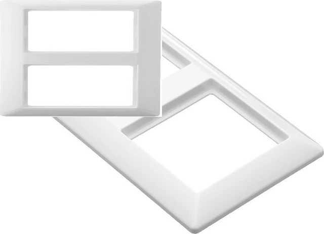 Jung AS582WW AS582WW-Cornice a 2 Scomparti, Colore: Bianco Alpino
