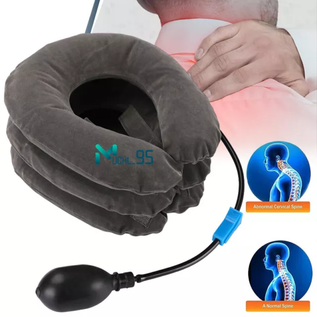 Dispositivo de cuello de tracción cervical aliviar el dolor de cuello y espalda