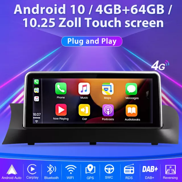 4+64G Carplay Android Pour BMW X3 F25 X4 F26 Autoradio GPS Navi WIFI RDS 8Core 2