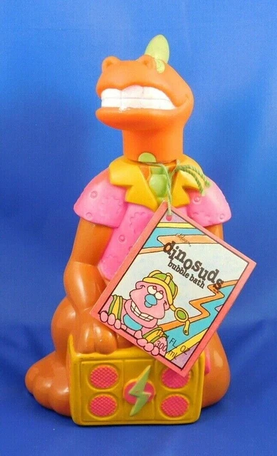 Baño De Burbujas Dinosaurios De Colección Con Etiquetas De Fábrica 10.1 Oz Fluida ~ Casi Completo