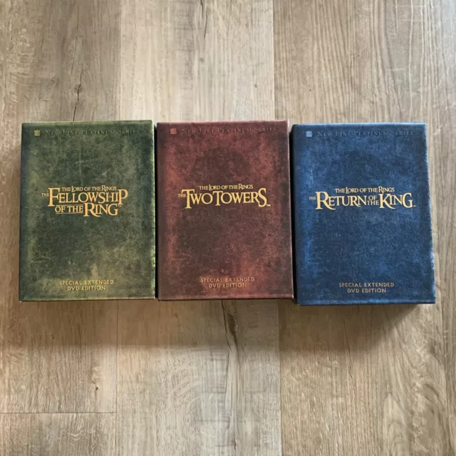 Lord of the Rings Trilogy Platinum Series 12 DVD Special Extended Edition. LotR