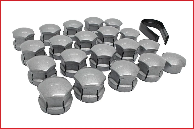 Set Copribulloni Ruota Volvo - Grigio Scuro, Accessorio Auto Originale - Foto 4