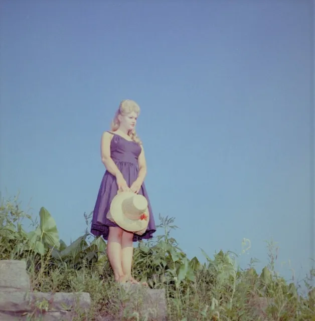 Vintage Pinup Negative 1960s Pretty Blonde Outdoor Pose 4 00 Picclick