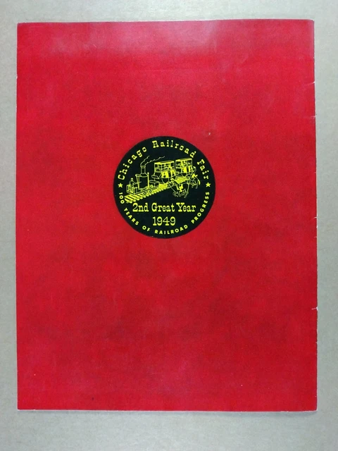 1949 Chicago Railroad Fair Official Guide Book Program 2
