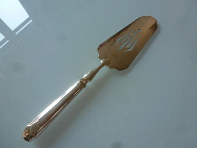 Pelle A Tarte Ou Gateau En Metal Argente Art Deco
