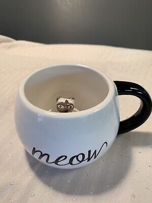 Meow Coffee Mug World Market Cat Kitty Inside Feline