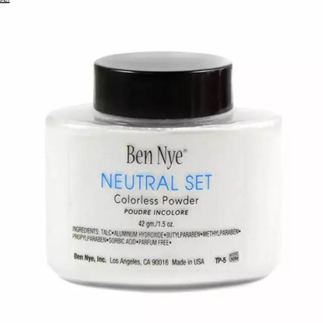 Ben Nye Neutral Set Authentic Colorless Face Powder 1.5 oz/42gm