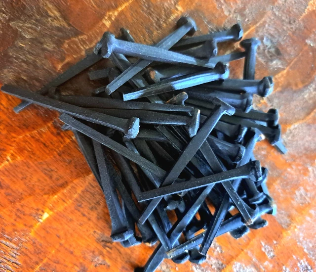 1 Lb Box, 60 Ct Old Fashioned Cut Nails. Tremont Nail Co. 6D Wrought 2”  4 Avail