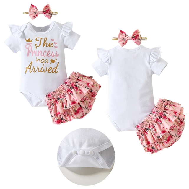 Little Baby Girls Summer Outfit Romper Jumpsuit Top Skirted Bottoms Shorts Set