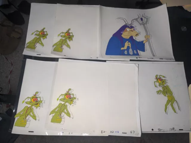 EWOKS animation cels BACKGROUND production art  Star Wars Action Figures  I8