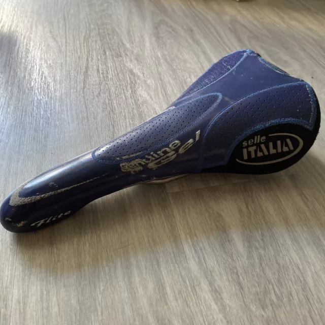 Selle Italia Flite Guenine Gel - Bleue - Saddle Vélo Route Retro