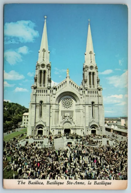 Basilica Ste Anne De Beaupre Quebec Canada Continental 4X6 Postcard La Basilique