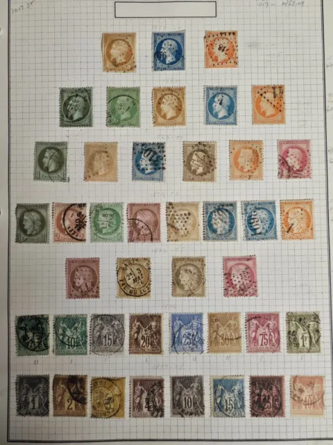 France Used Stamp Collection in Album
